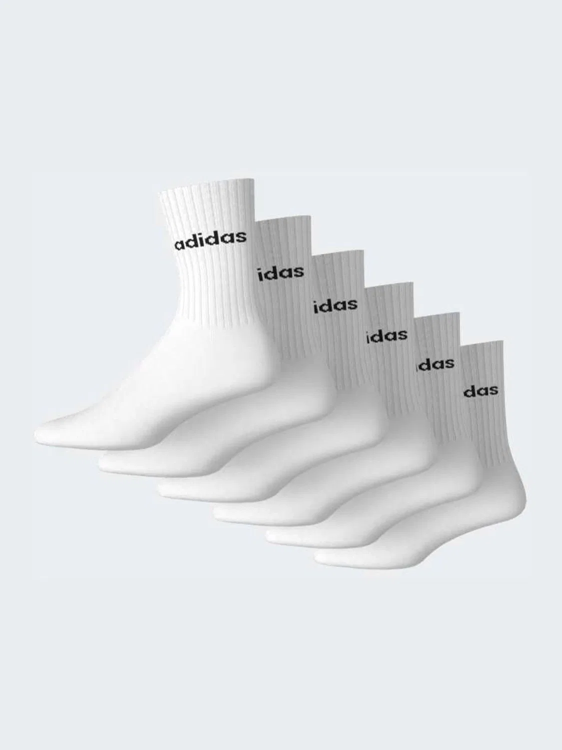 Носки, высокие, Adidas, белый