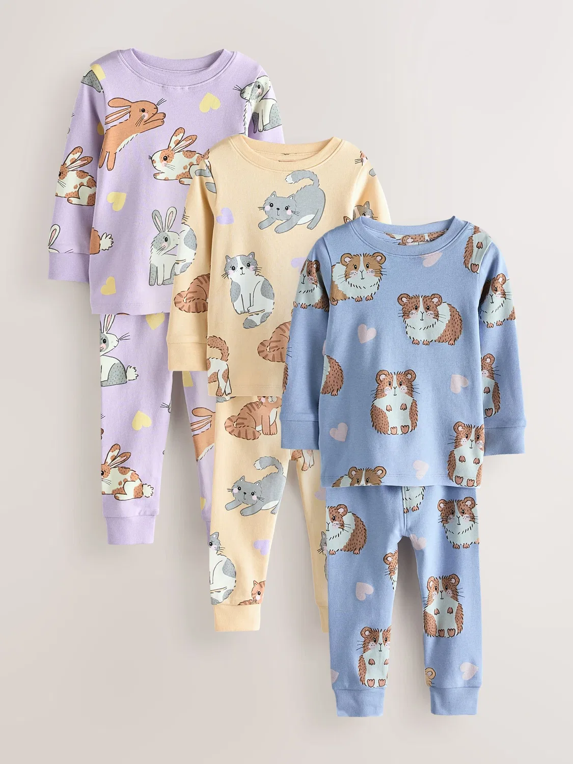 Пижамный набор, 3 шт., Yellow/Blue Snuggle Next, желтый/синий — фото 4