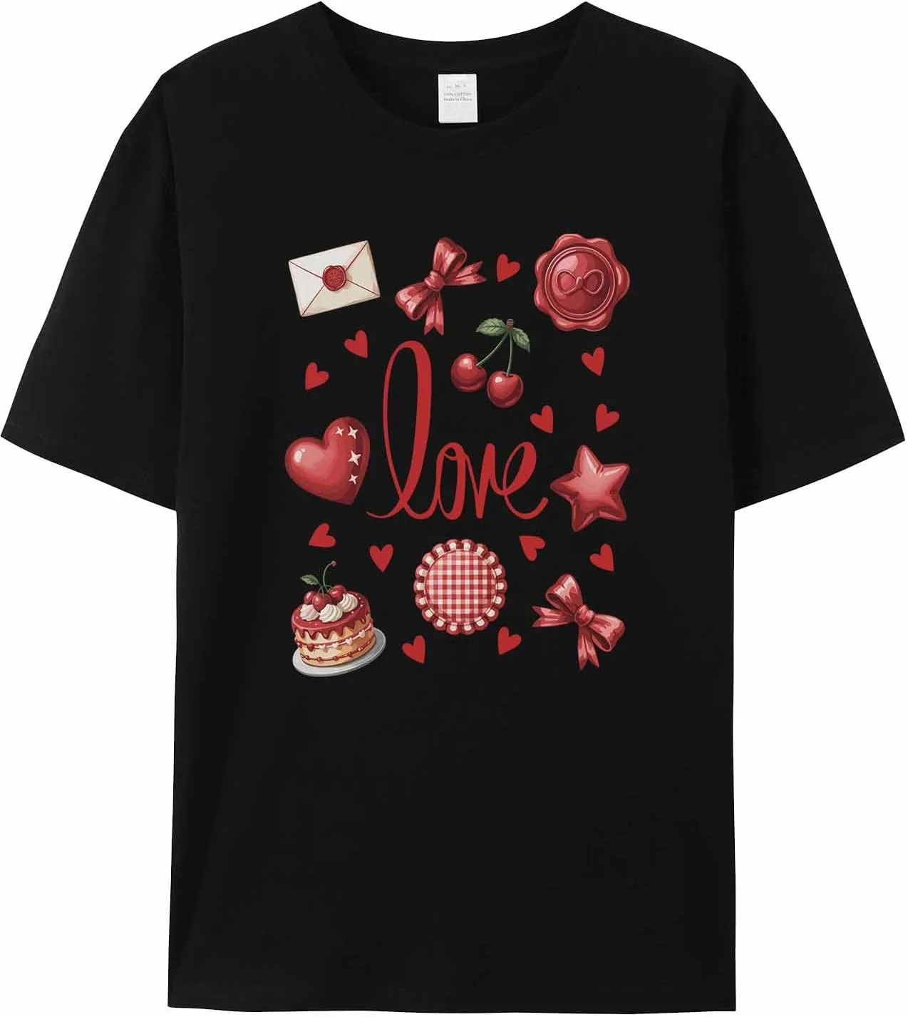 

Мужская футболка Romantic Valentine's Day с коротким рукавом jdudh