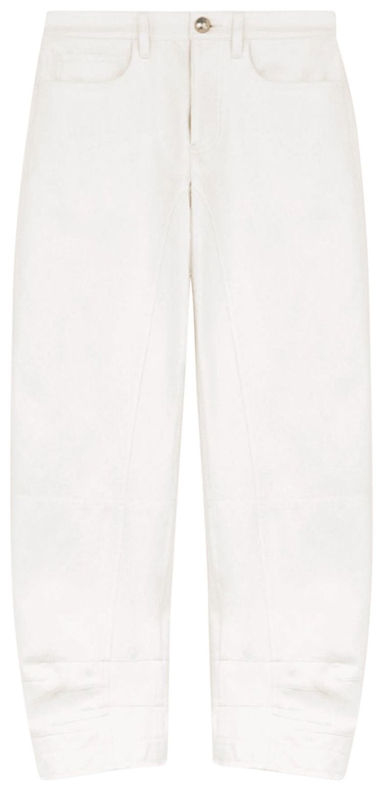 

Брюки Jil Sander Logo Patch Straight Leg Trousers 'Porcelain', белый