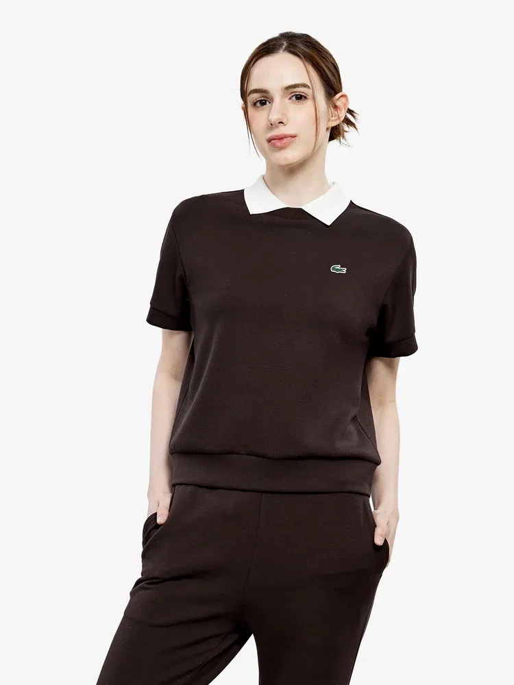 Футболка поло LACOSTE Brown Antique Gold, Light Jersey Set, коричневая