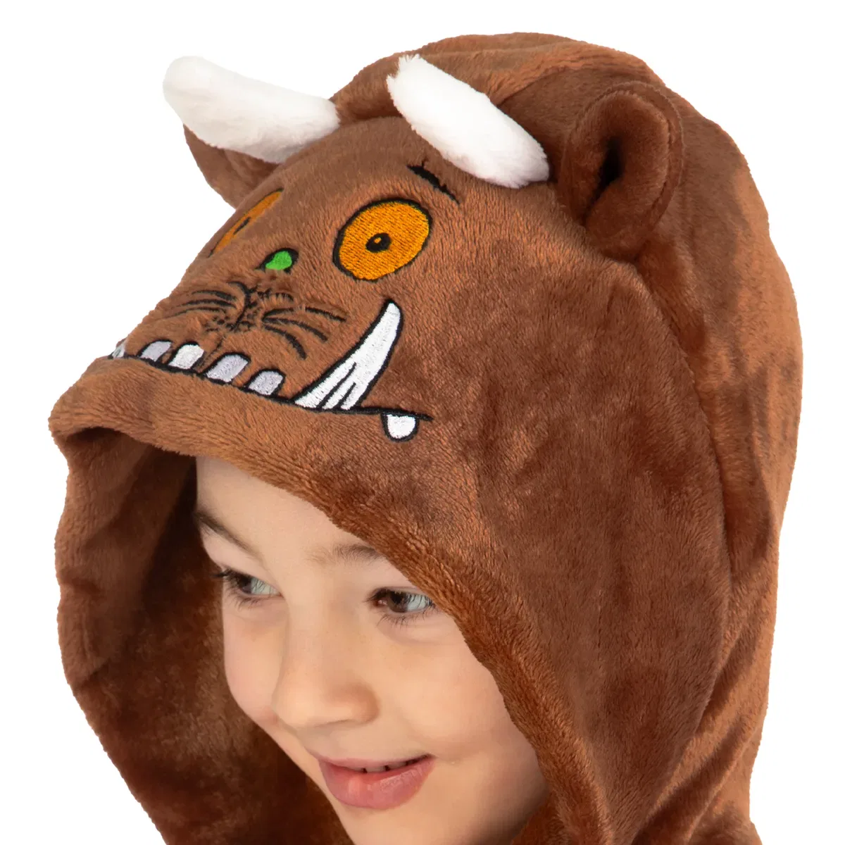 Детский флисовый комбинезон с капюшоном и 3D-ушками The Gruffalo, Brown — фото 3