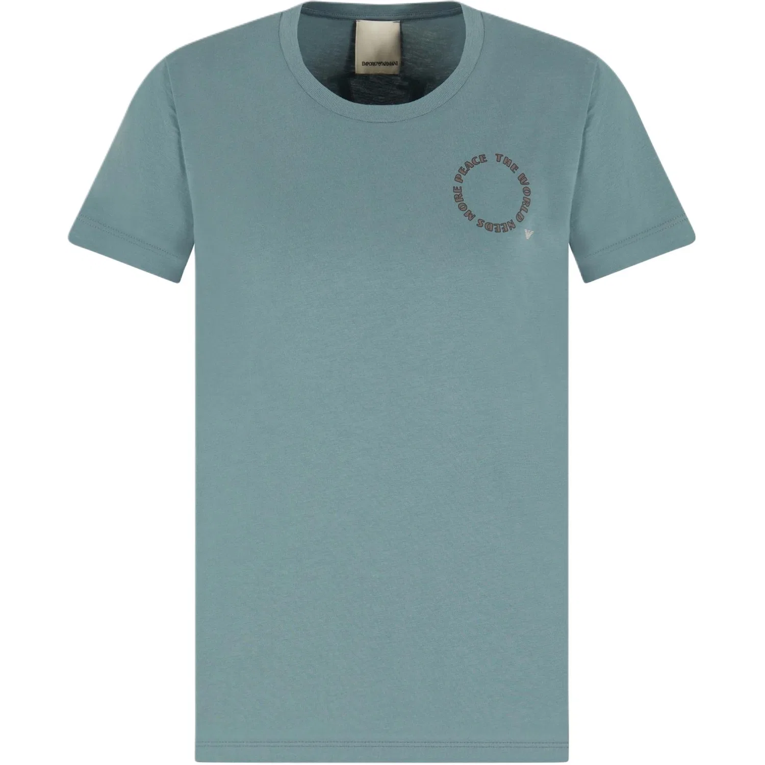 Женская футболка с коротким рукавом Pea Green EMPORIO ARMANI, Pea Green