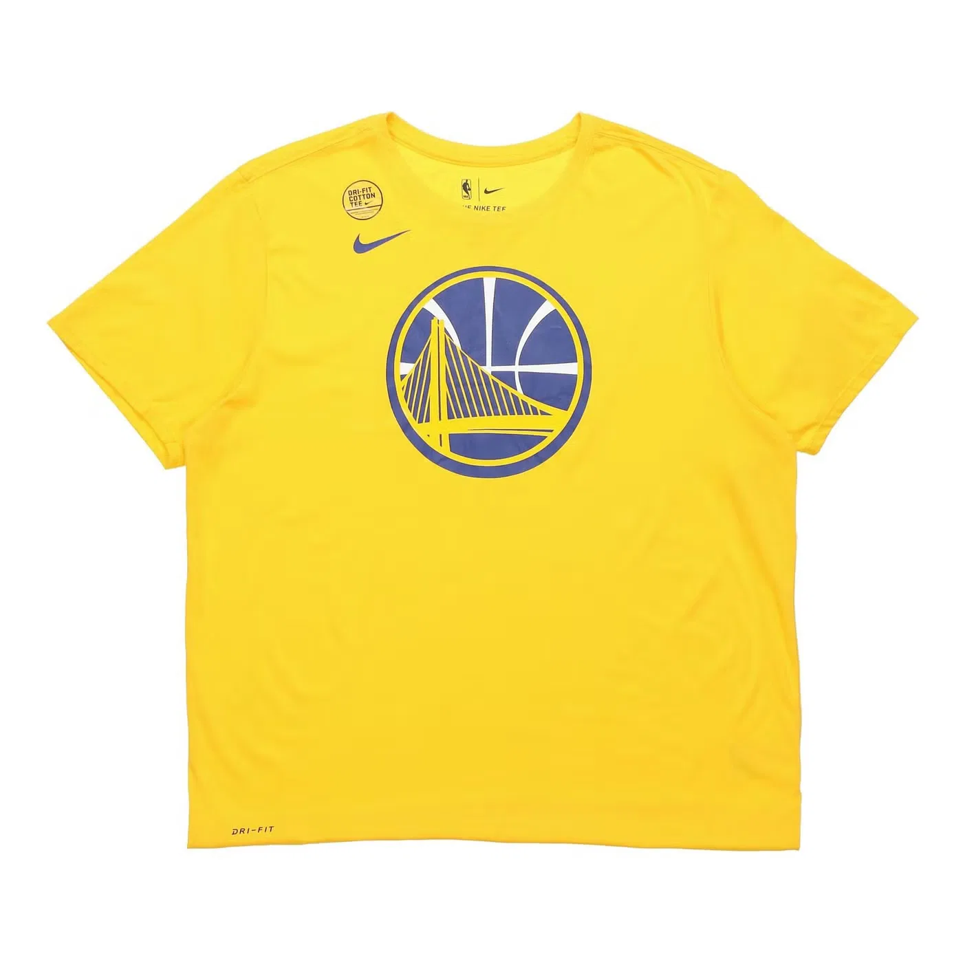 Футболка с принтом логотипа Golden State Warriors Nike, желтый