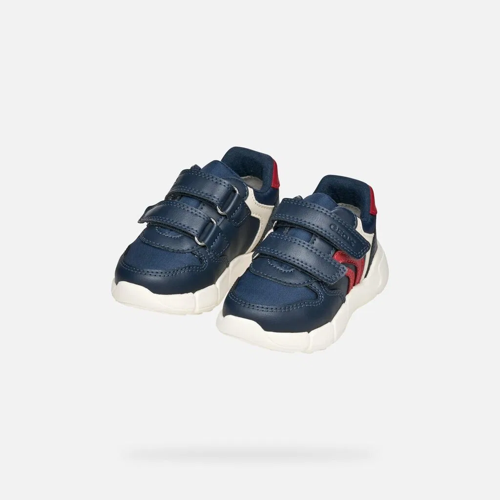 Детские кроссовки для мальчиков B Flexyper Mini Boy Geox, Kosmosblau / Rot — фото 3