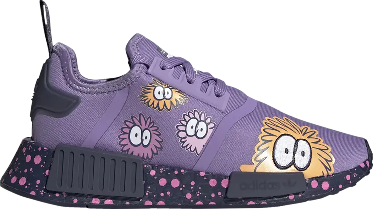 Кроссовки Adidas Kevin Lyons x NMD_R1 J 'Monster', фиолетовый — фото 2