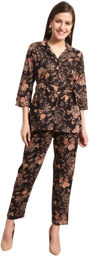 Женский костюм с принтом из хлопка Ltp Products, Black