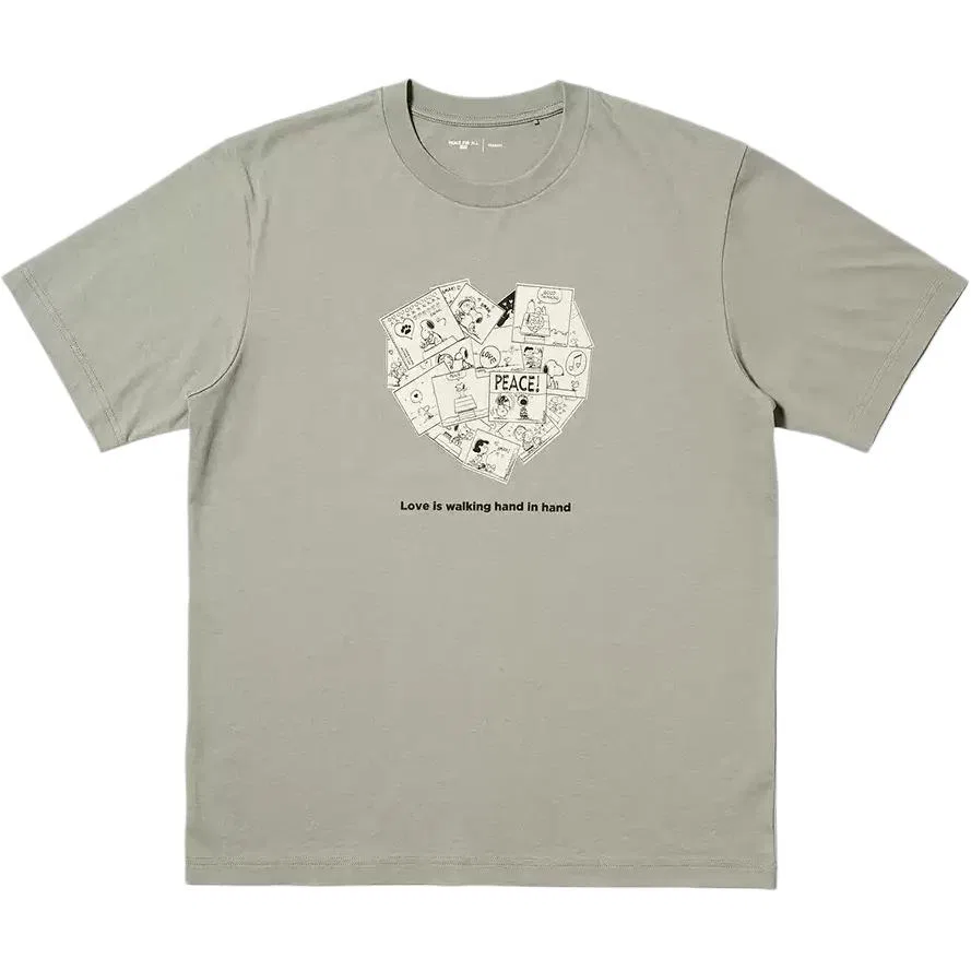 Футболка Peace For All Collection SS26, UNIQLO, Camel