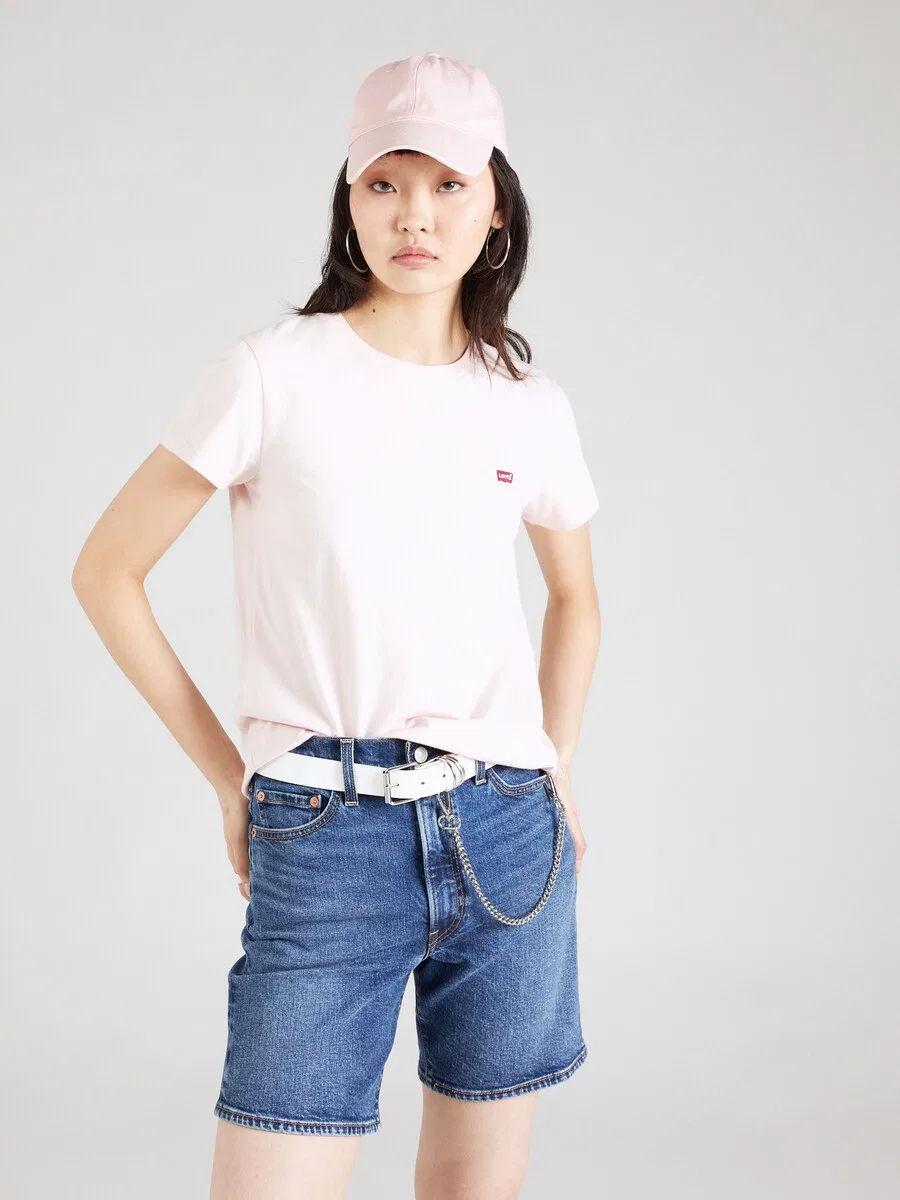 Футболка LEVI'S пастельно-розового цвета — фото 2