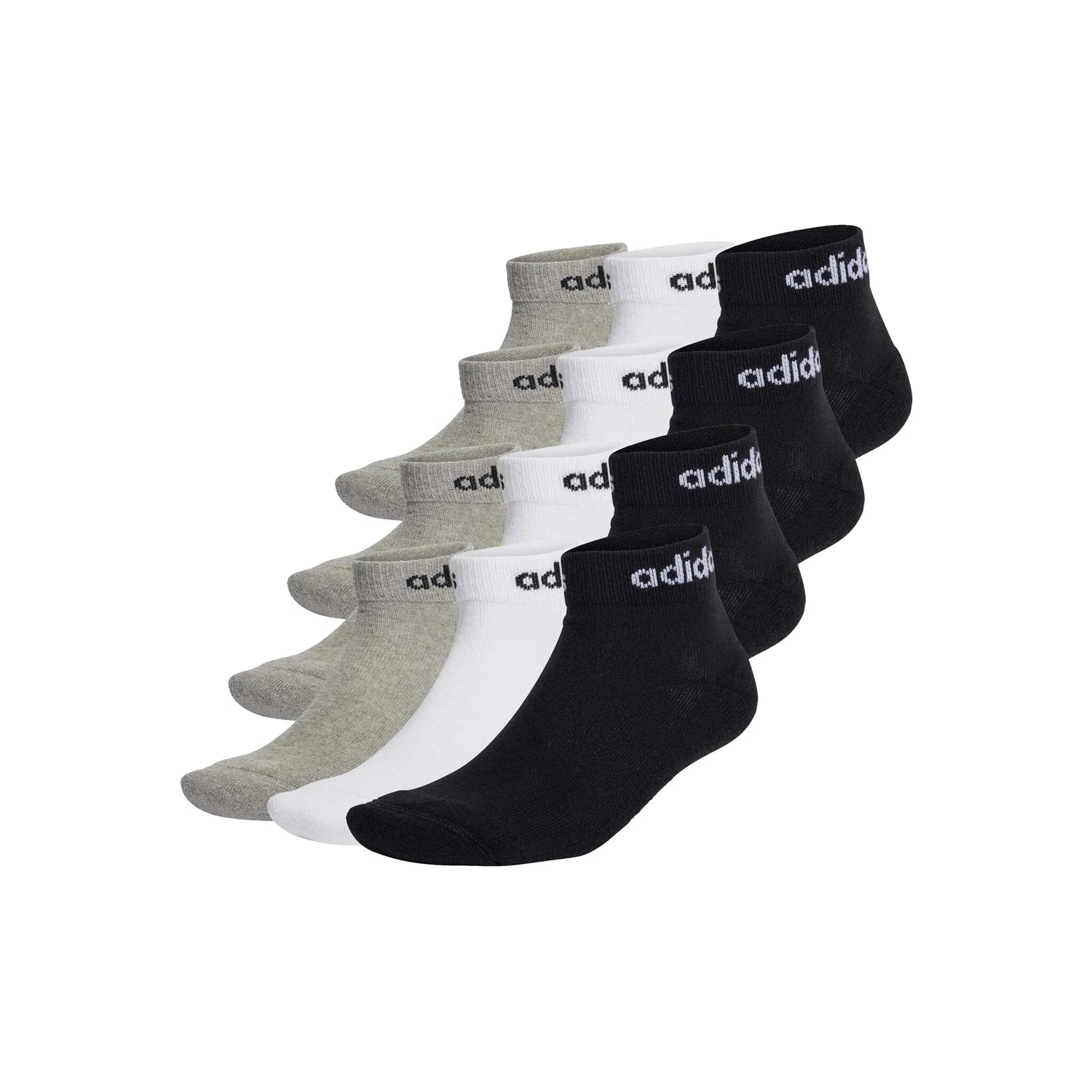 Мужские короткие носки с амортизацией Adidas Originals, Schwarz/Grau/White