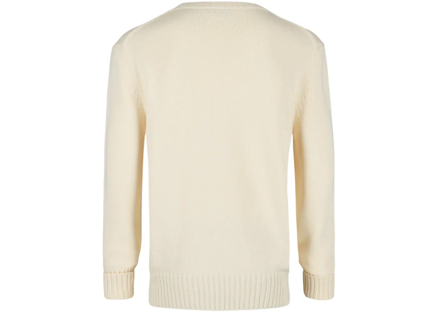 Мужской свитер с круглым вырезом Crewneck Sweater Alexander McQueen, Ivory Black — фото 2