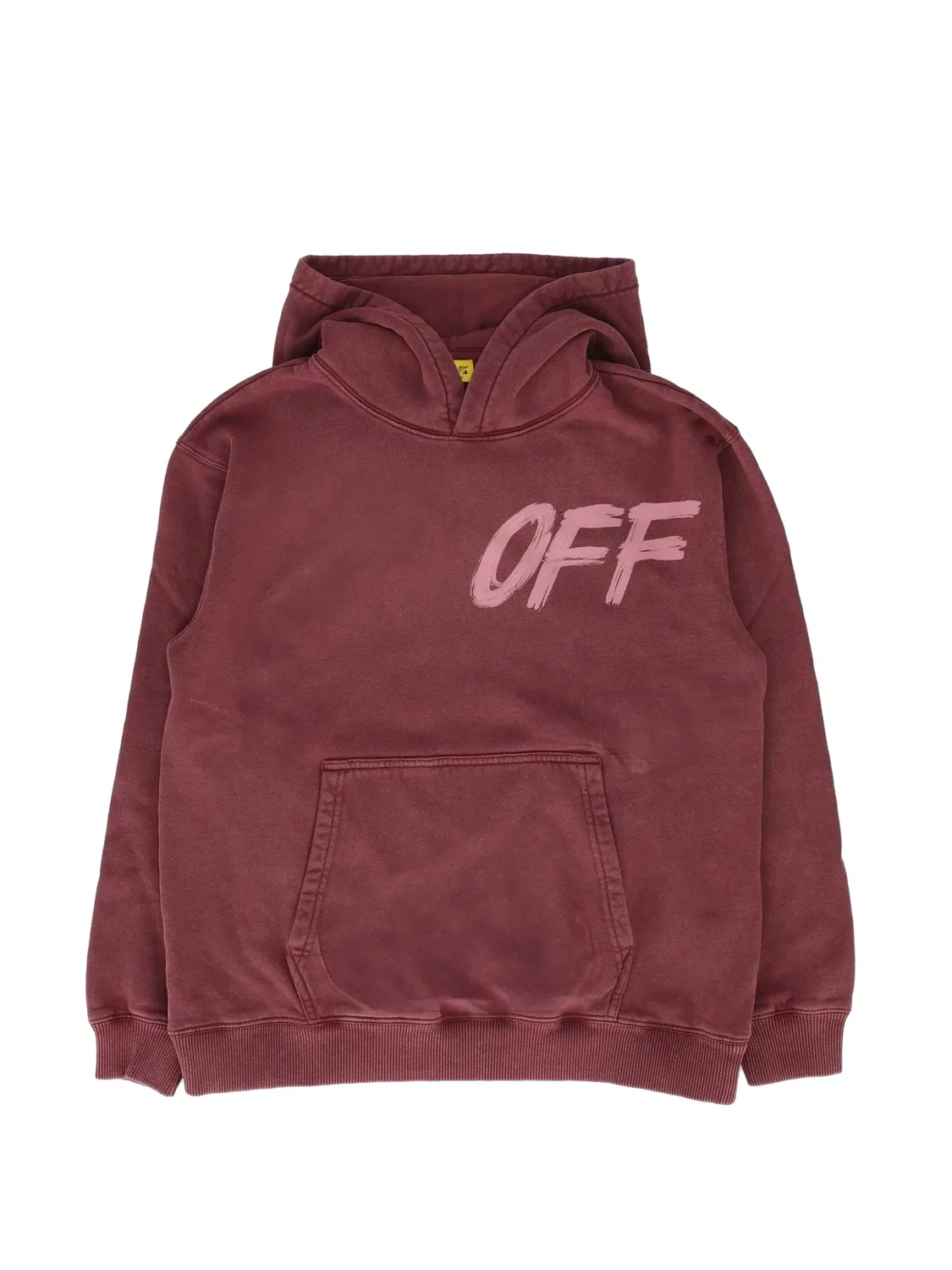 Худи с логотипом красного цвета OFF-WHITE, красный