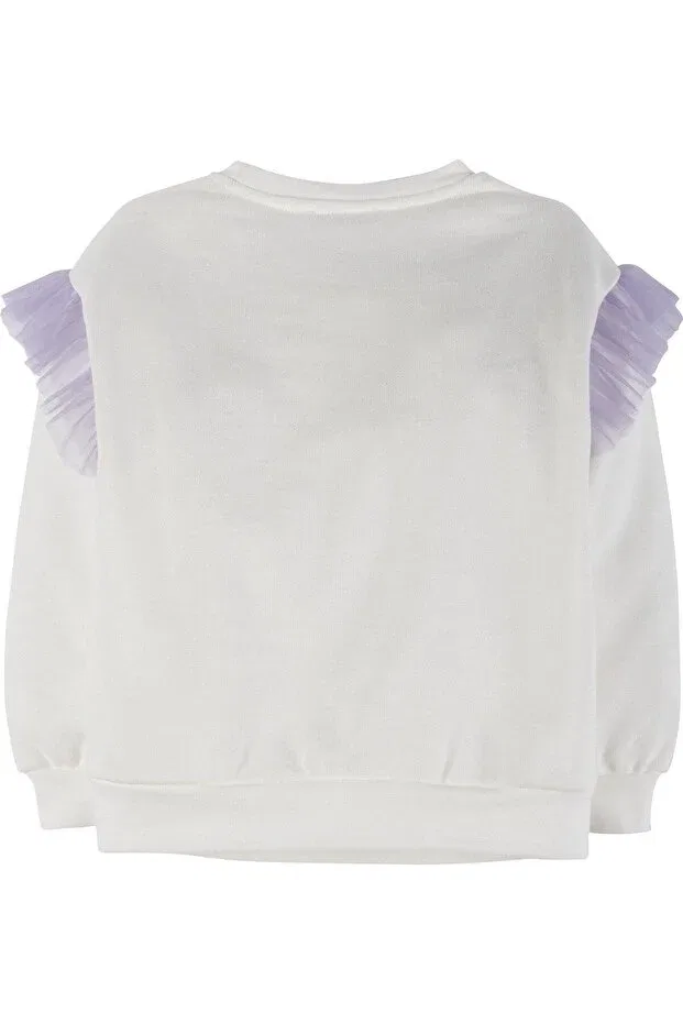 Детские свитшот для девочек хлопковый Idil Baby, White — фото 2