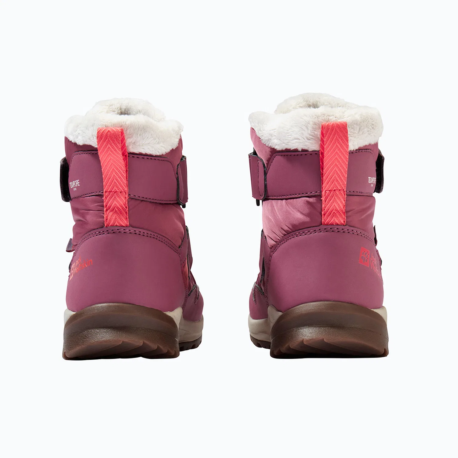 Детские зимние ботинки с высоким голенищем Polar Bear-B Texapore Mid Vc Jack Wolfskin, Rosa — фото 4