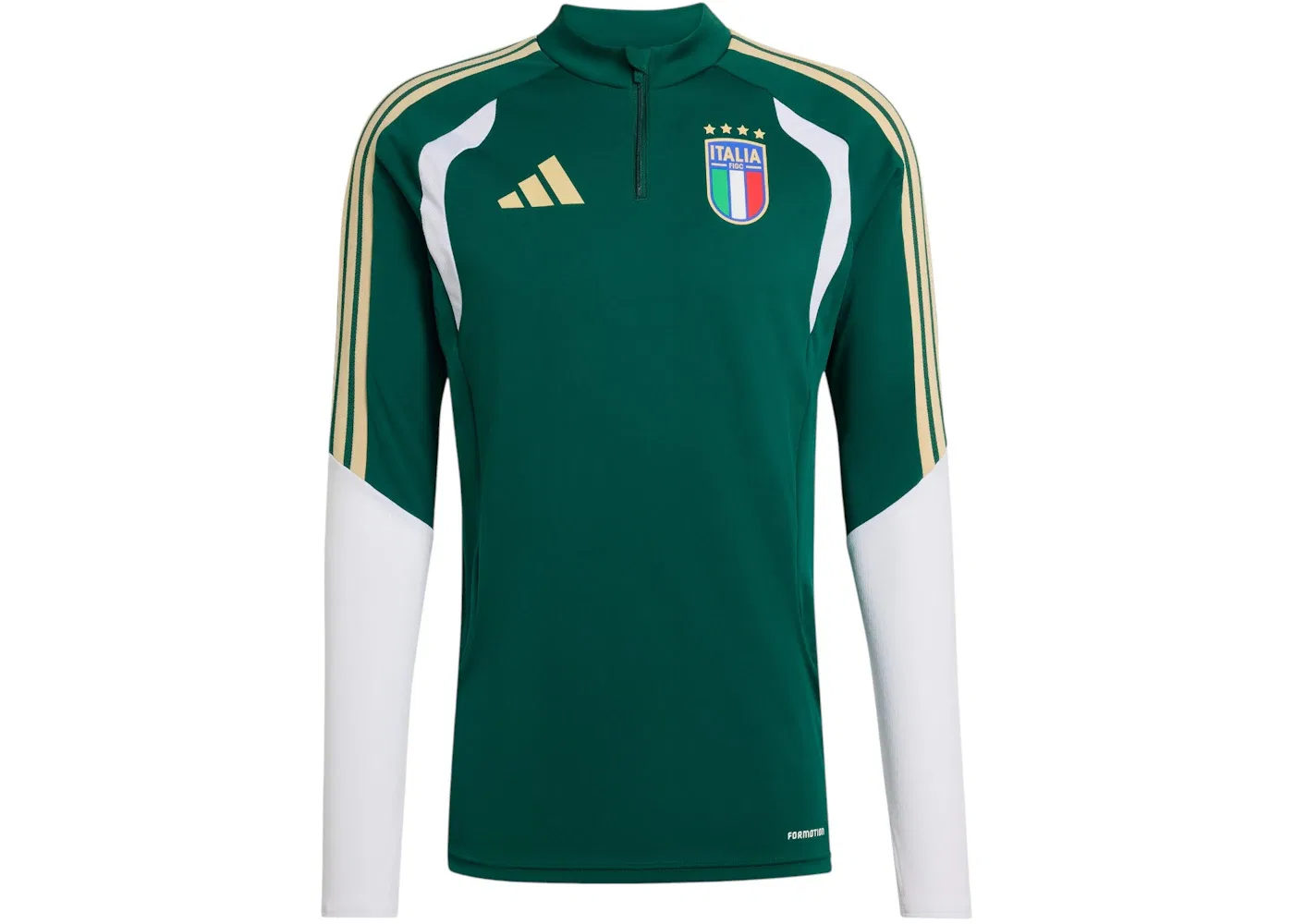 Мужской топ Adidas Italy 2026 Tiro Top, цвет Collegiate Green