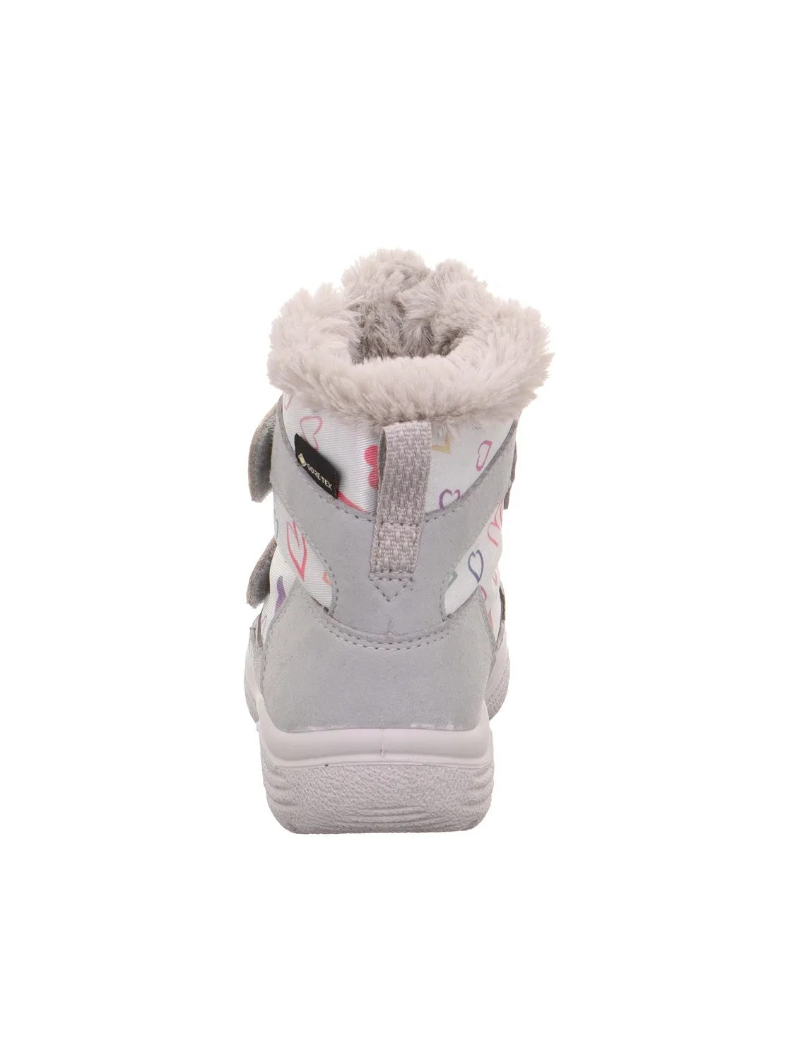 Детские снежные ботинки для девочек с принтом Gore-tex Lined Warm Crystal Superfit, Light Grey 2500 — фото 3
