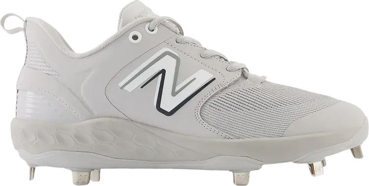 Бутсы New Balance Fresh Foam X 3000v6 Metal 'Grey White', серый — фото 2