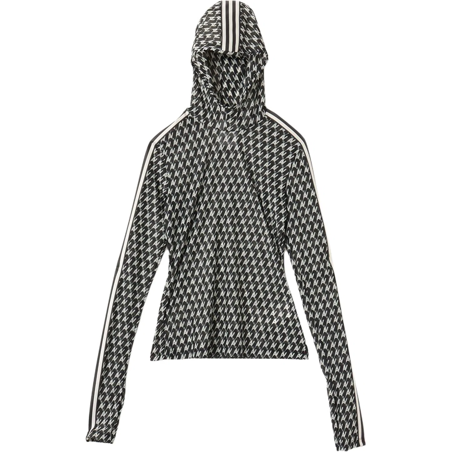 Женский худи с сеткой Adidas Originals x Avavav, Black White