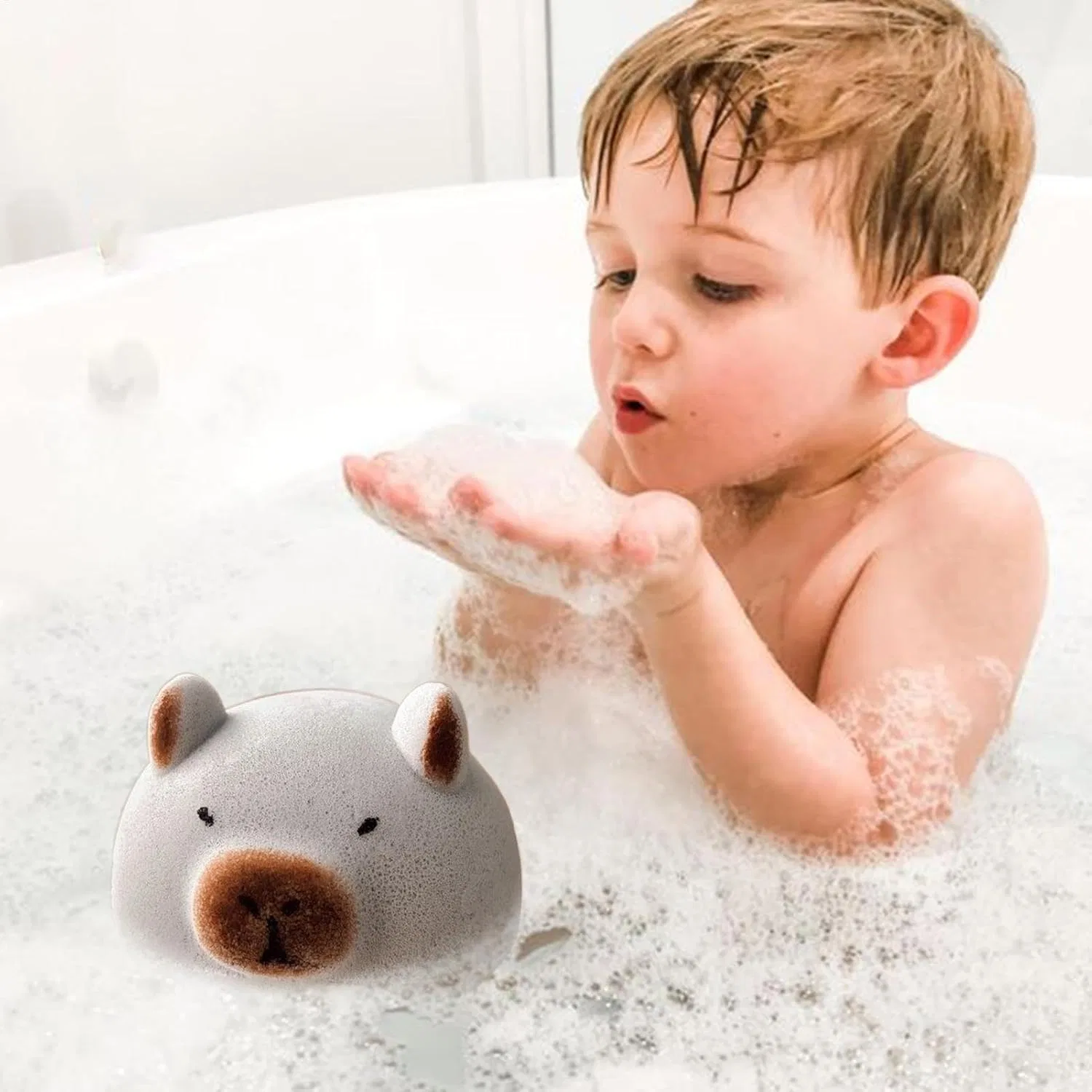 Мочалка для душа Capybara, Bsbkoj, 12.5x10 см, Grau — фото 3