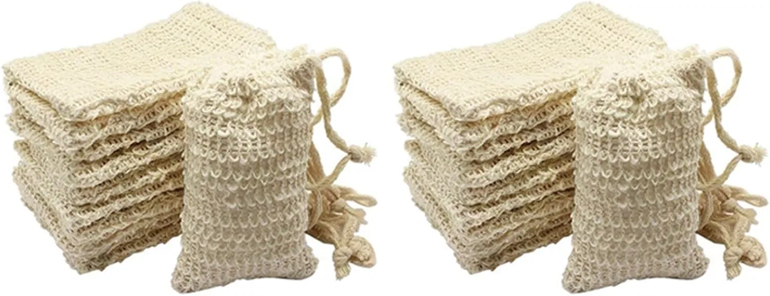 Мочалка для мыла из сизаля, HOMEDEK, 60 шт., 9 x 14 см, Beige