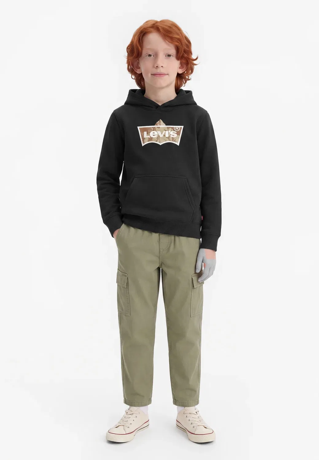 Толстовка с капюшоном Tallest peak batwing Levi'S, Jet Black