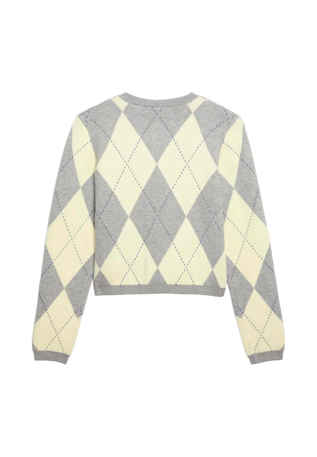 Кардиган с ромбовидным узором - кардиган Marks & Spencer, Yellow Mix — фото 2