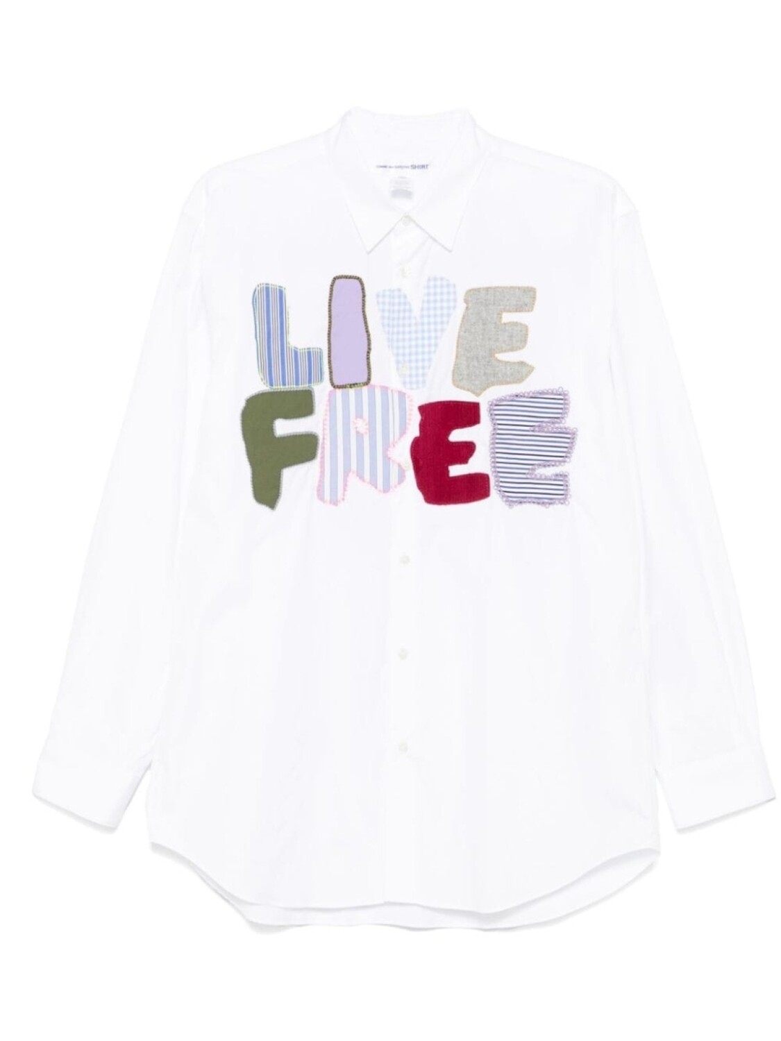 

Comme Des Garçons Shirt рубашка с нашивкой, белый