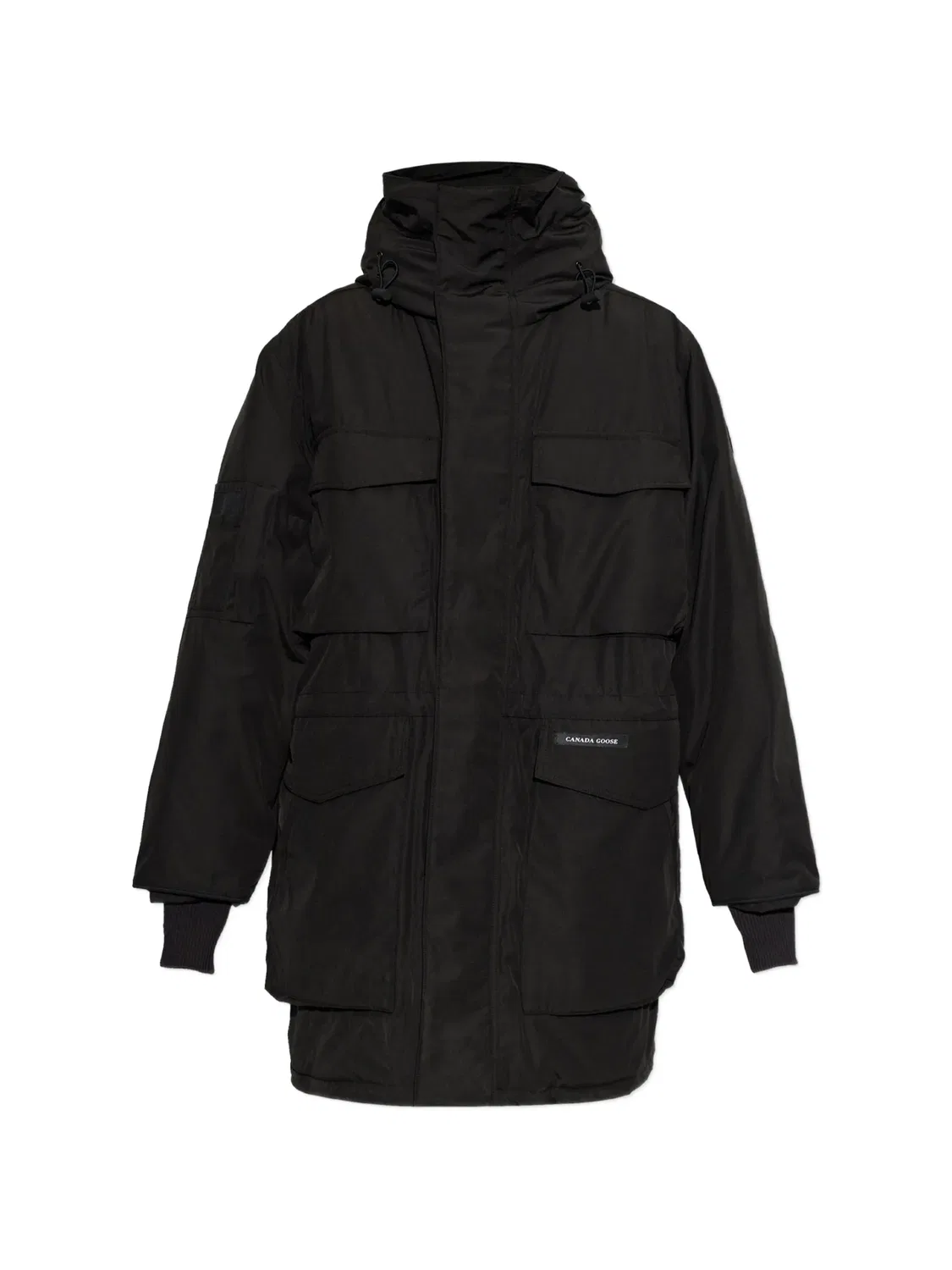 Стеганое пальто с капюшоном Erie Canada Goose, черный