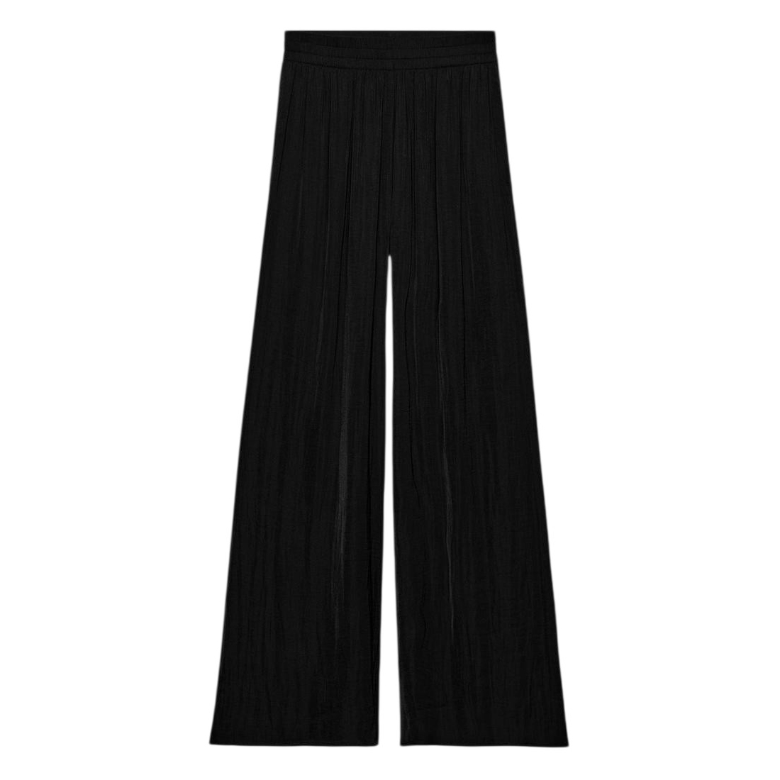 Брюки Zara Flowing Wide-Leg, черный