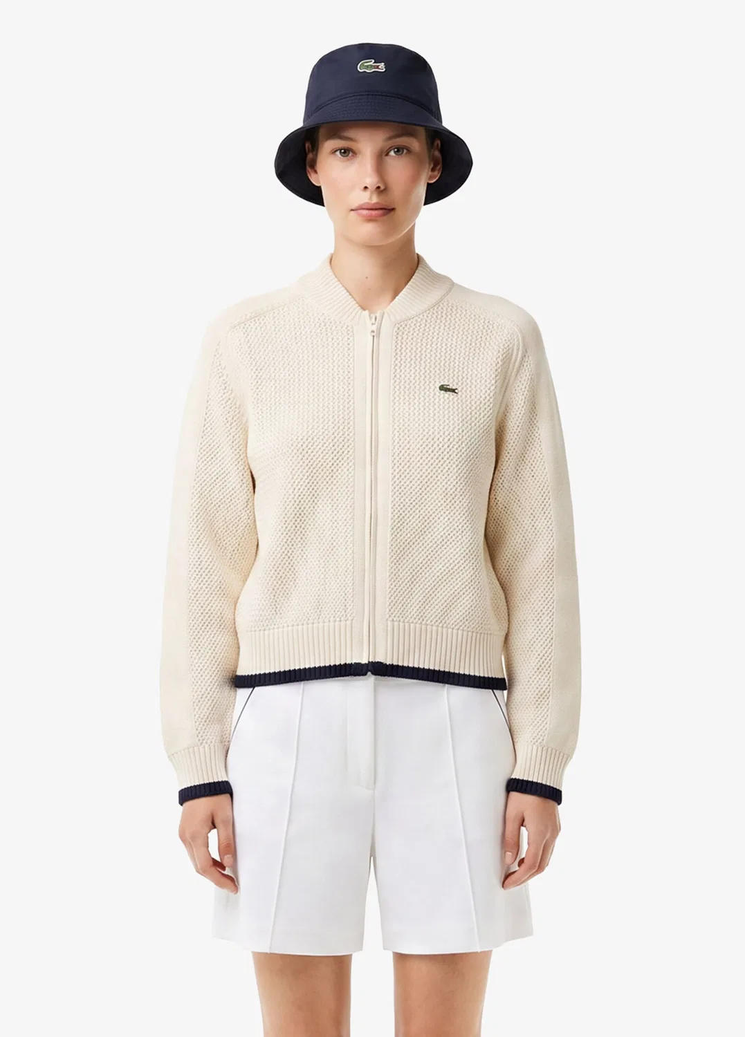 Кардиган женский Lacoste Classic Fit, кремовый