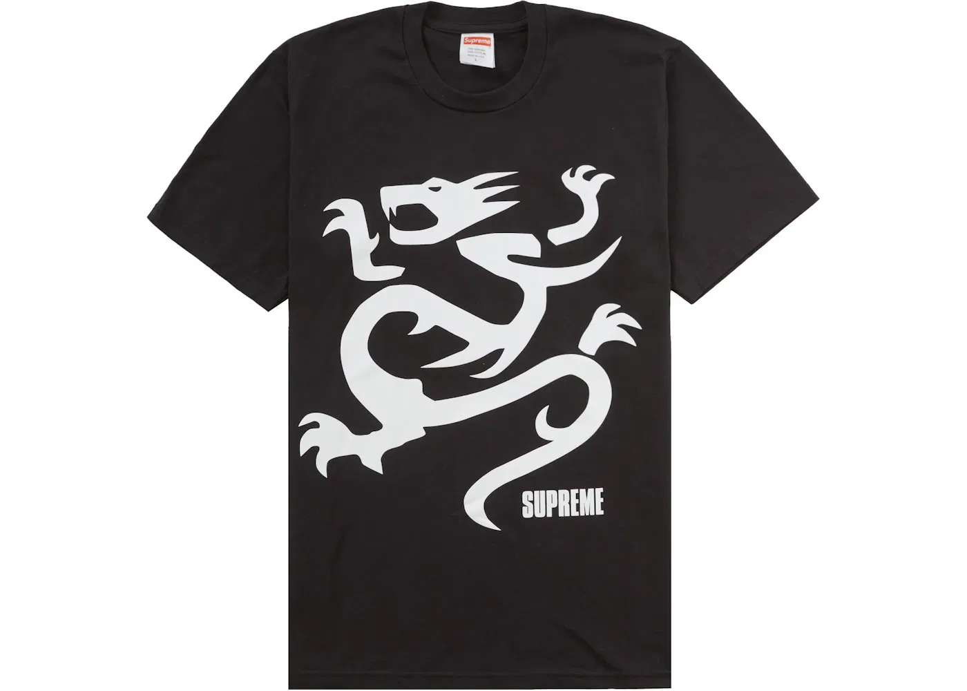 Мужская футболка с принтом Supreme Mobb Deep Dragon Tee, Black