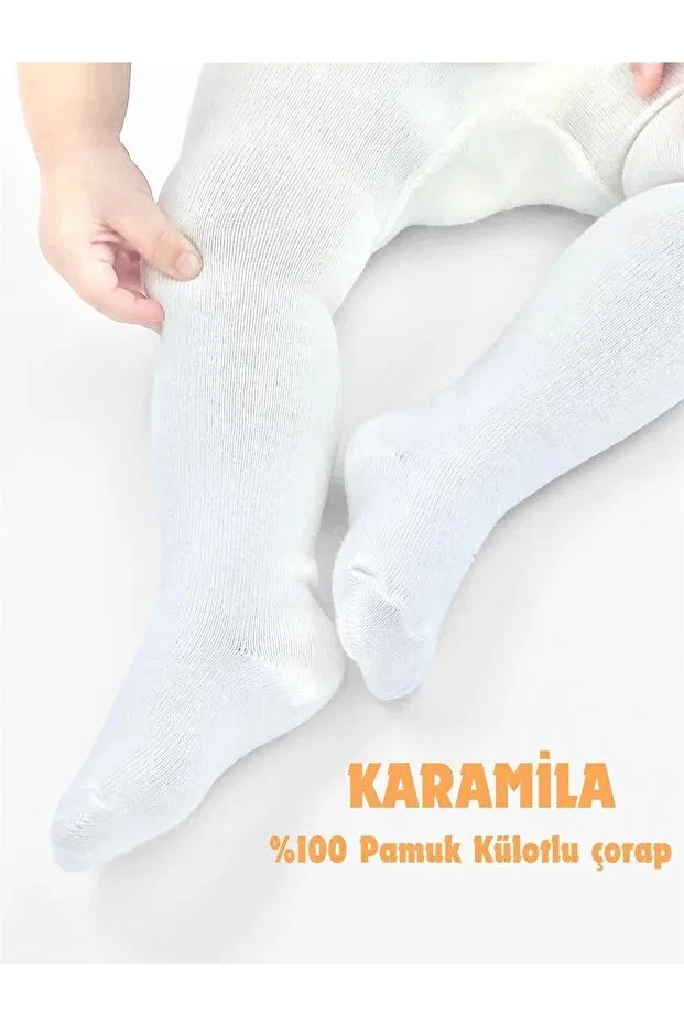 Детские колготки хлопковые Karamila, White