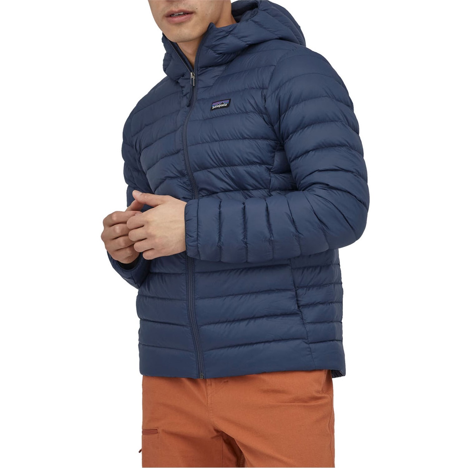 

Пуховик Patagonia с капюшоном, нави