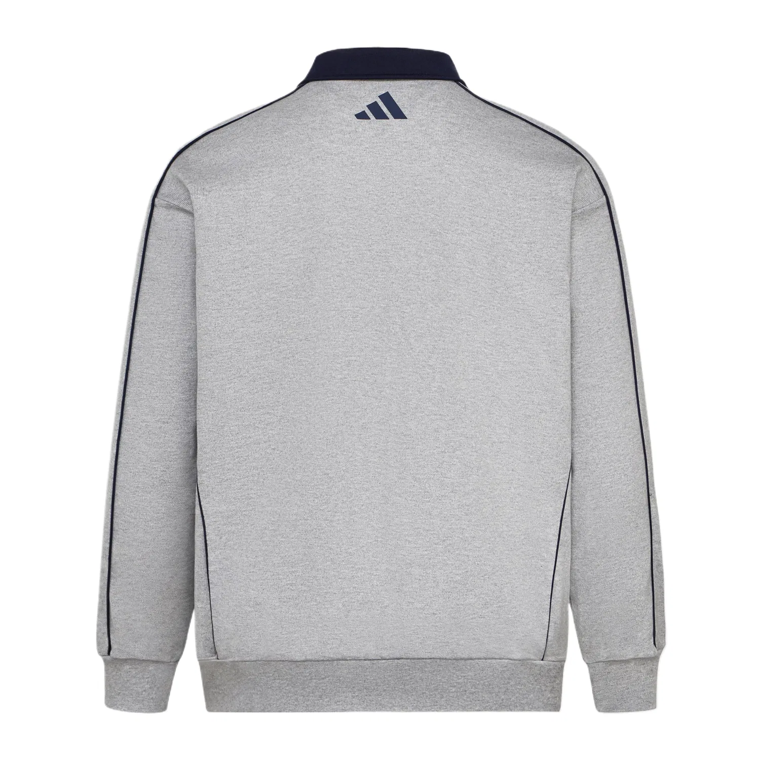Детское поло с воротником-поло Moderate Adidas, Medium Heather Gray — фото 3