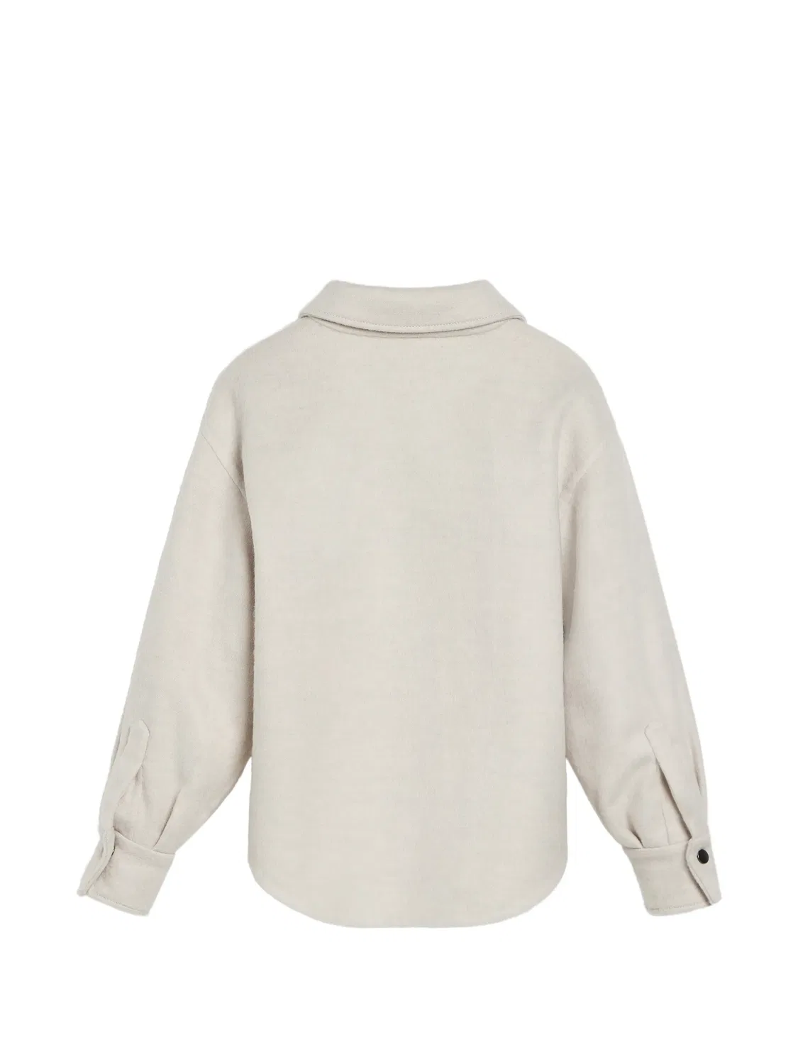 Пальто из вирджинской шерсти Brunello Cucinelli Kids, белый — фото 2