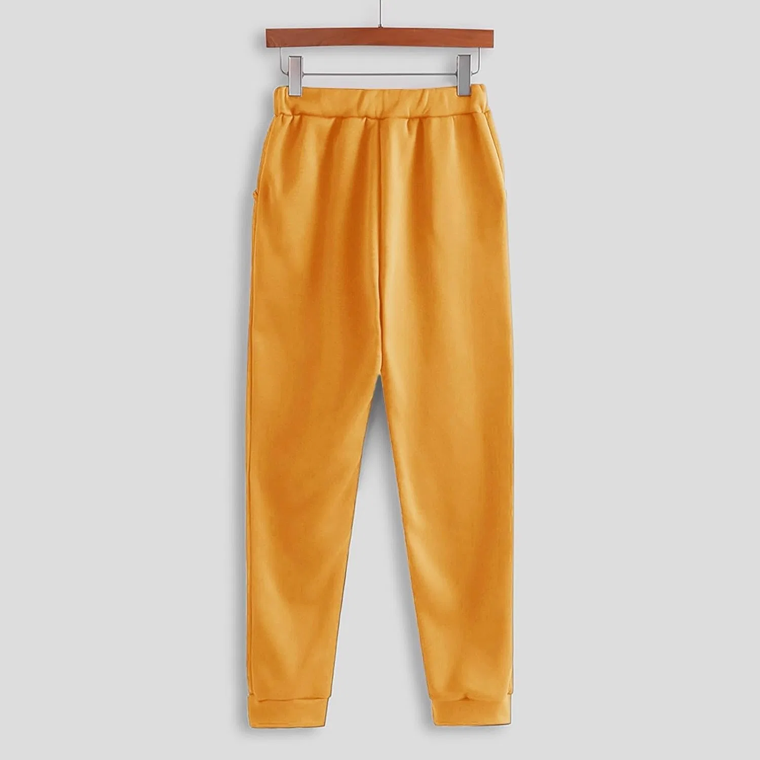 Женский спортивный комплект с худи и брюками, Yellow-2 — фото 4