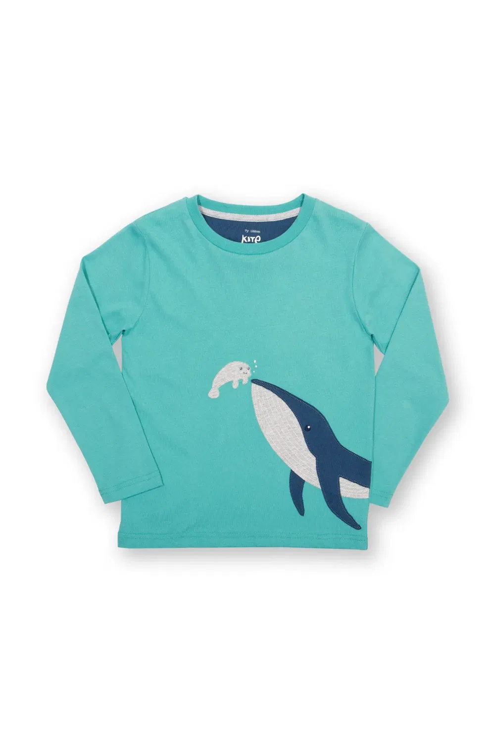 Футболка с принтом Whale and Manatee Kite, Blue