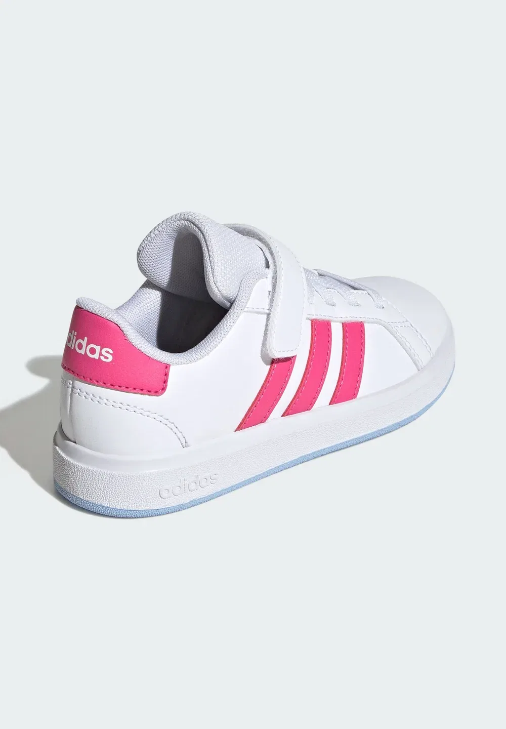 Deporte grand court 2.0 - теннисные кроссовки для грунтовых кортов Adidas Sportswear, Cloud White/Pulse Magenta/Glow Blue — фото 4