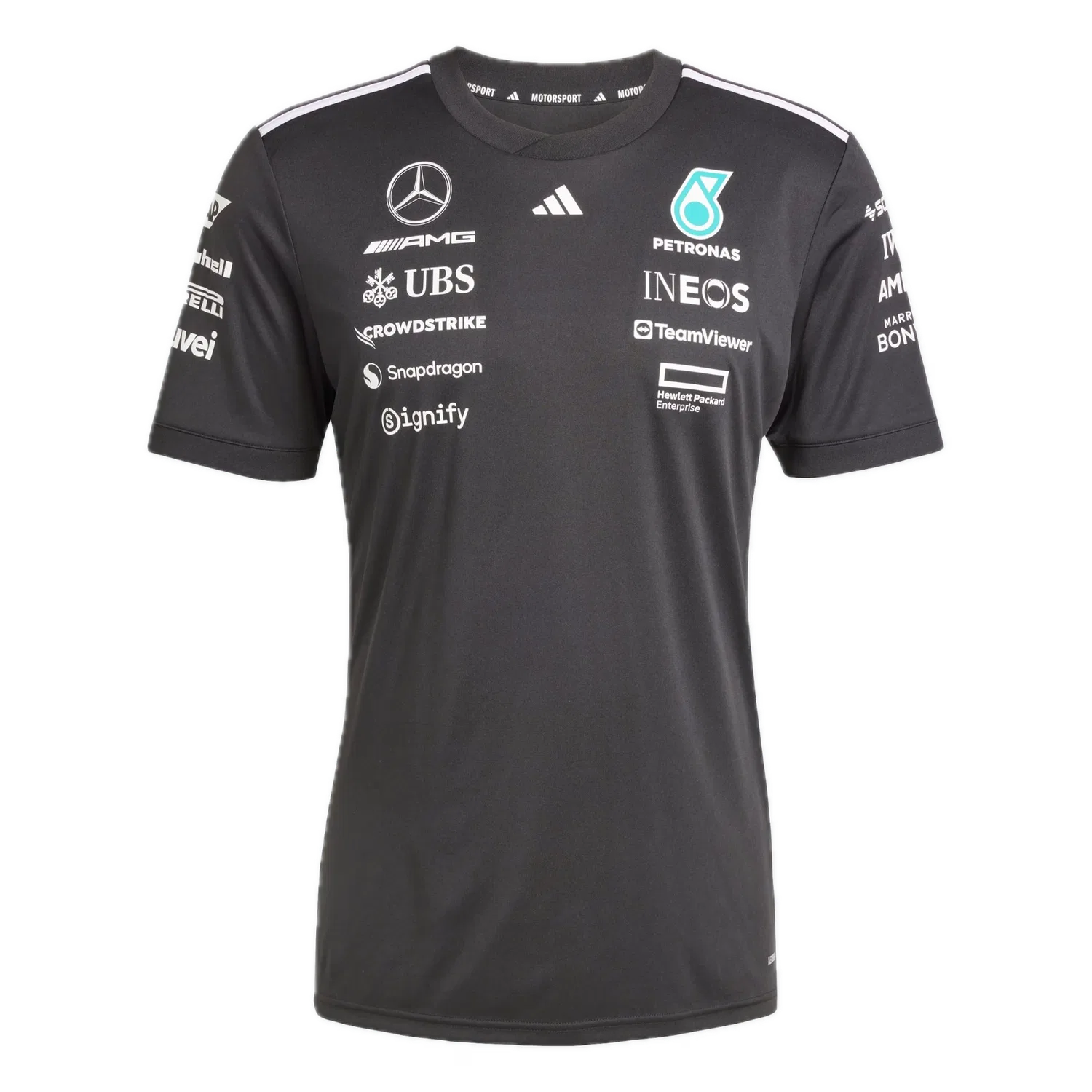 Мужская футболка Mercedes-AMG Petronas Formula One Team Driver Trikot Adidas, черный