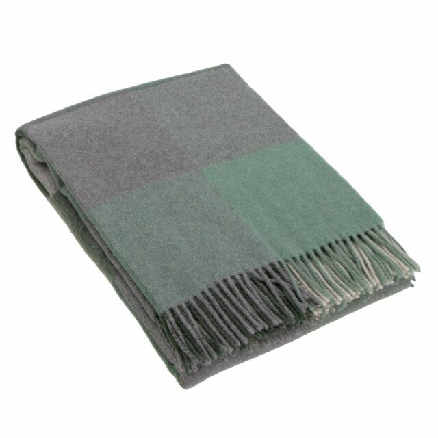 

Плед Somma Yukon In Merino Wool, 130×190 см, серый/зеленый
