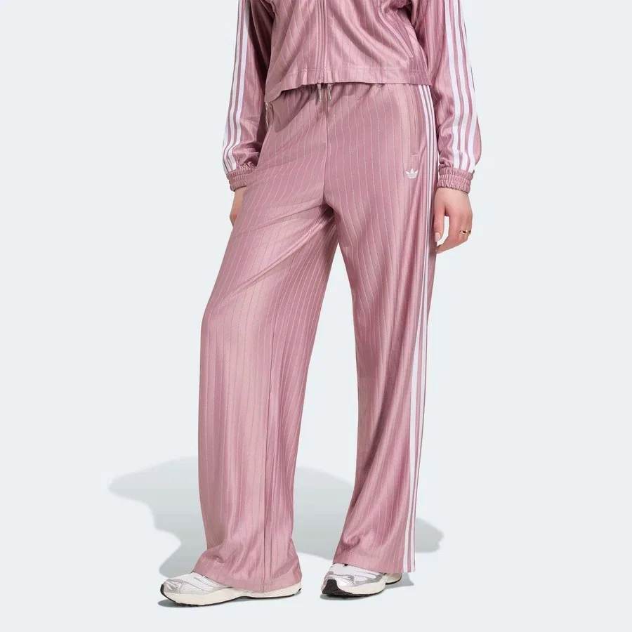 Спортивные брюки с принтом Firebird Pinstripe adidas, Розовый