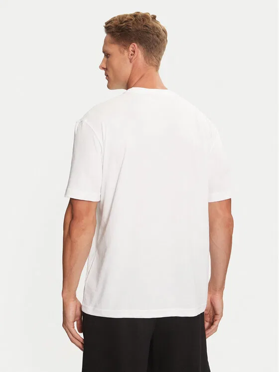Футболка Lacoste Regular Fit, однотонная, белый — фото 3