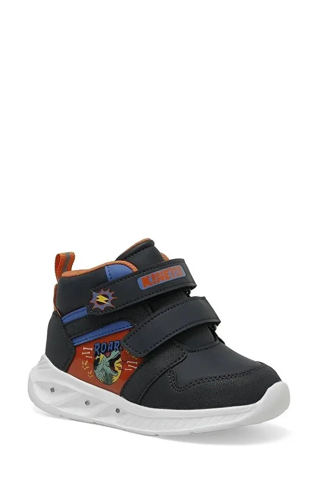 Детские ботинки для девочек с принтом Mante hi 3pr navy blue boy's high sneaker Kinetix, Navy Blue — фото 2