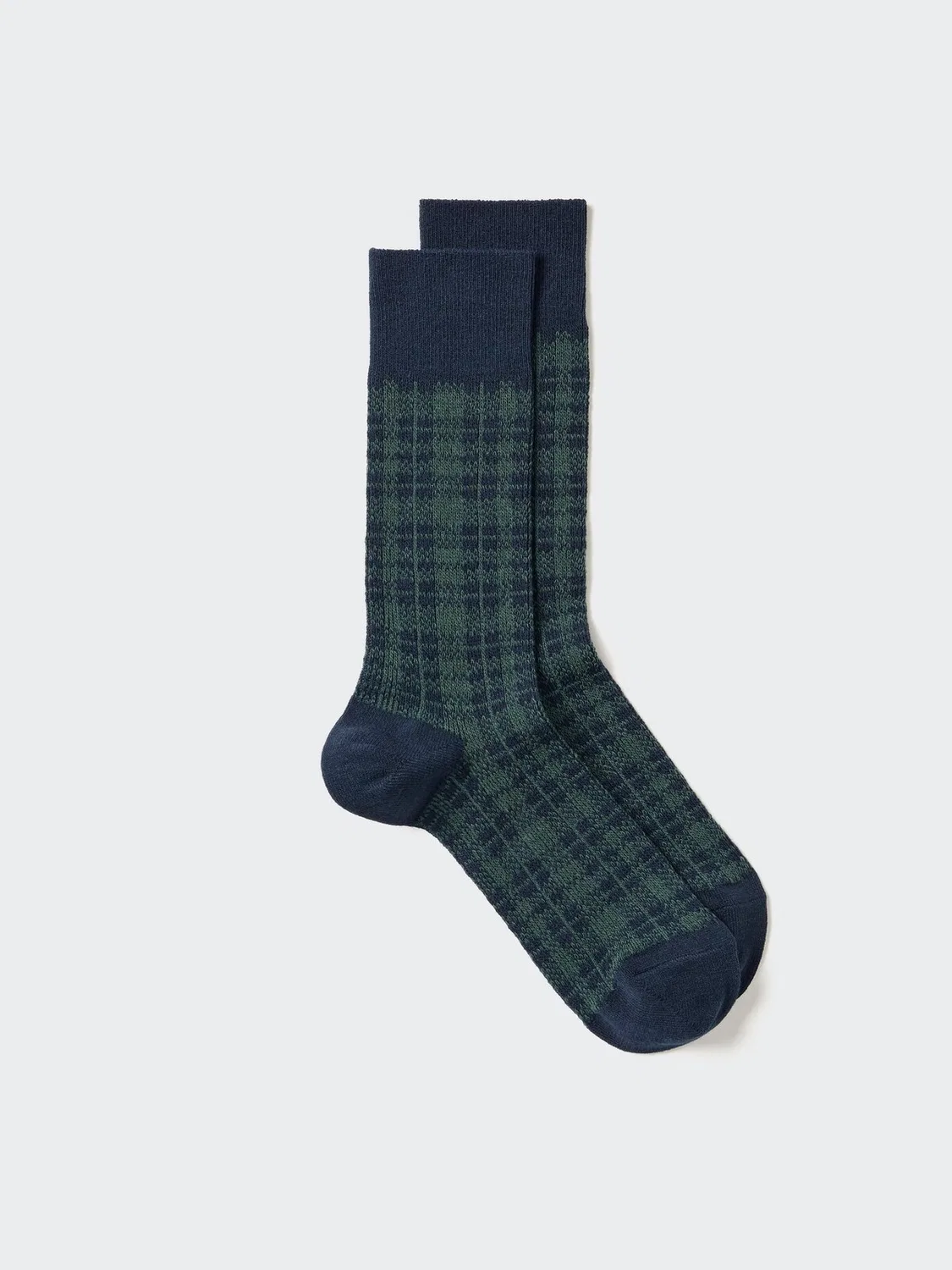 Носки Uniqlo Heattech, в клетку, темно-синий