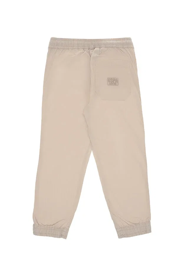 Детские брюки для мальчиков зауженные U.S. Polo Assn., Stone — фото 4