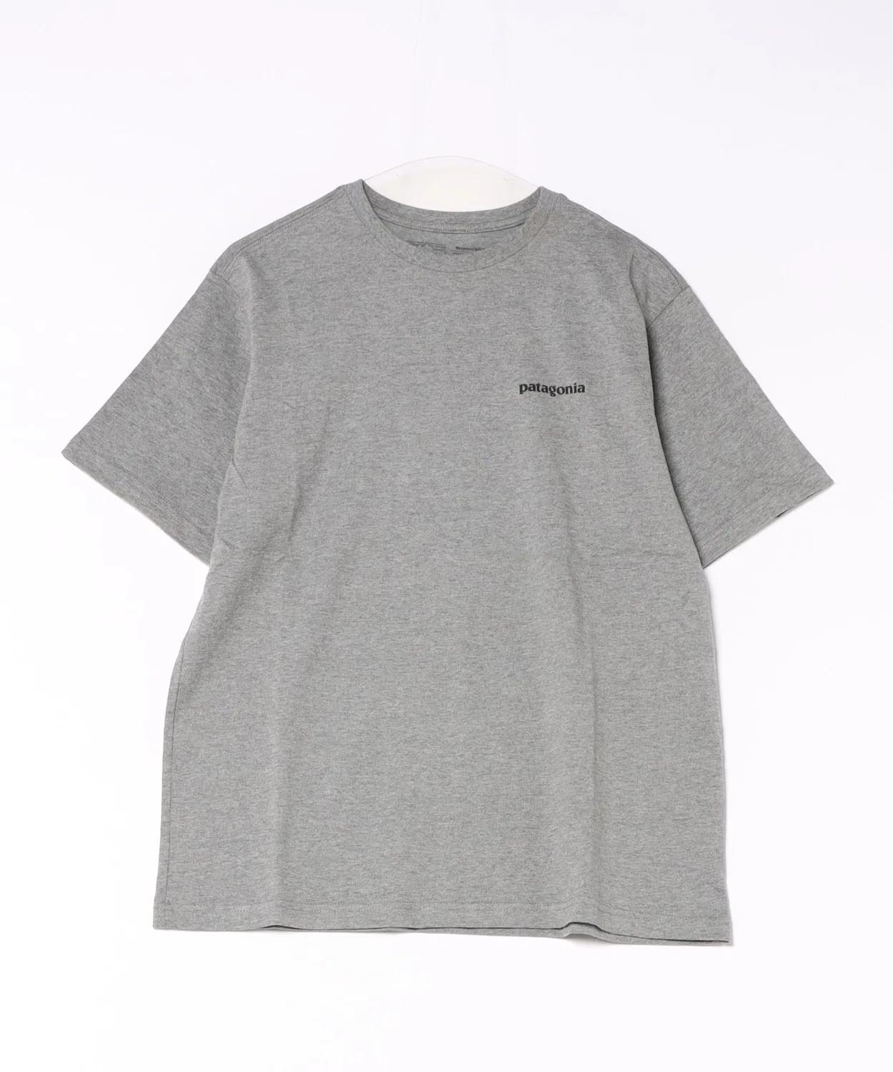 Мужская футболка с принтом Basic Logo TEE patagonia, Light Gray