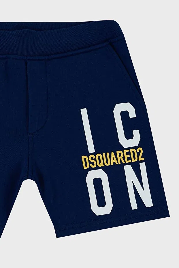Детские шорты для девочек с принтом Dsquared2, Saks — фото 3