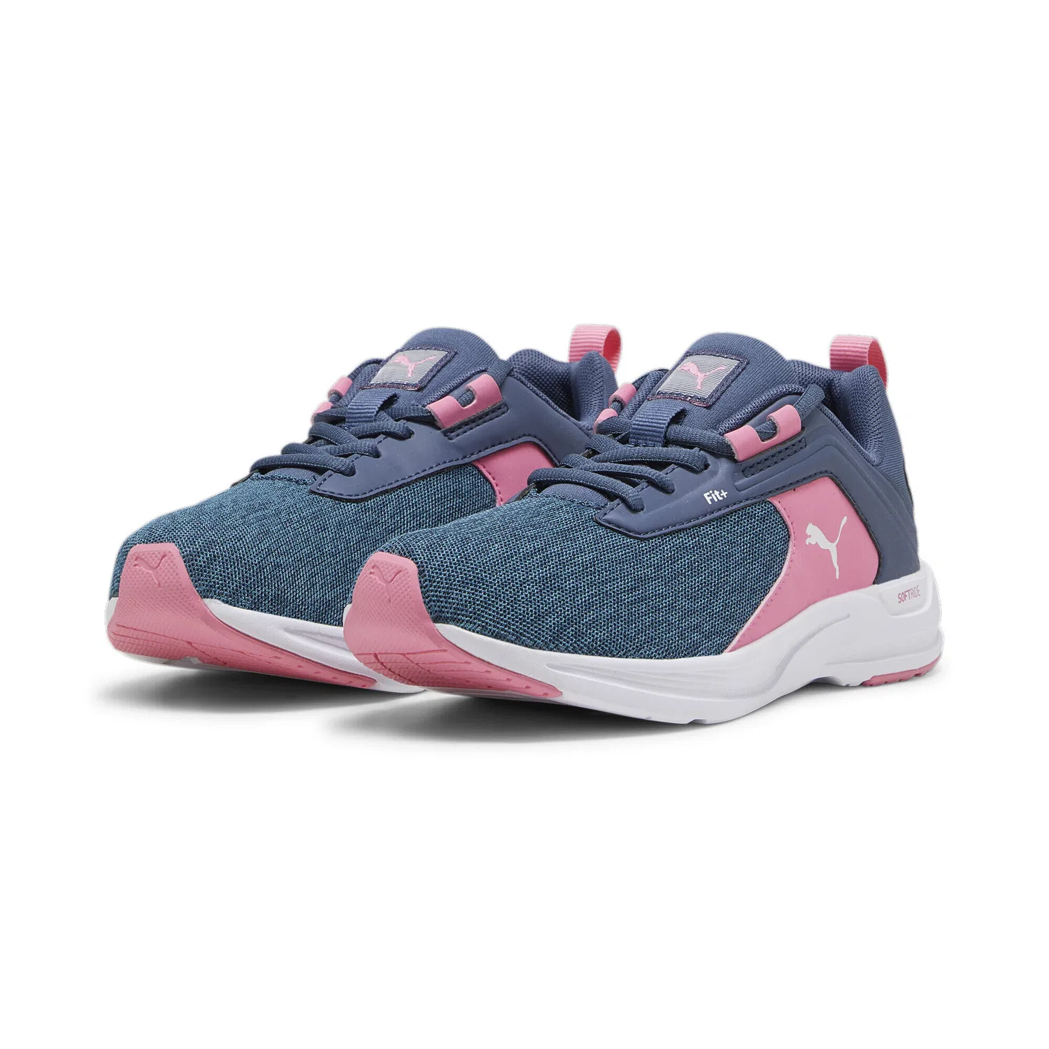 Детские кроссовки с системой шнуровки FIT+ Comet 2 Alt Puma, Inky Blue Strawberry Burst Pink