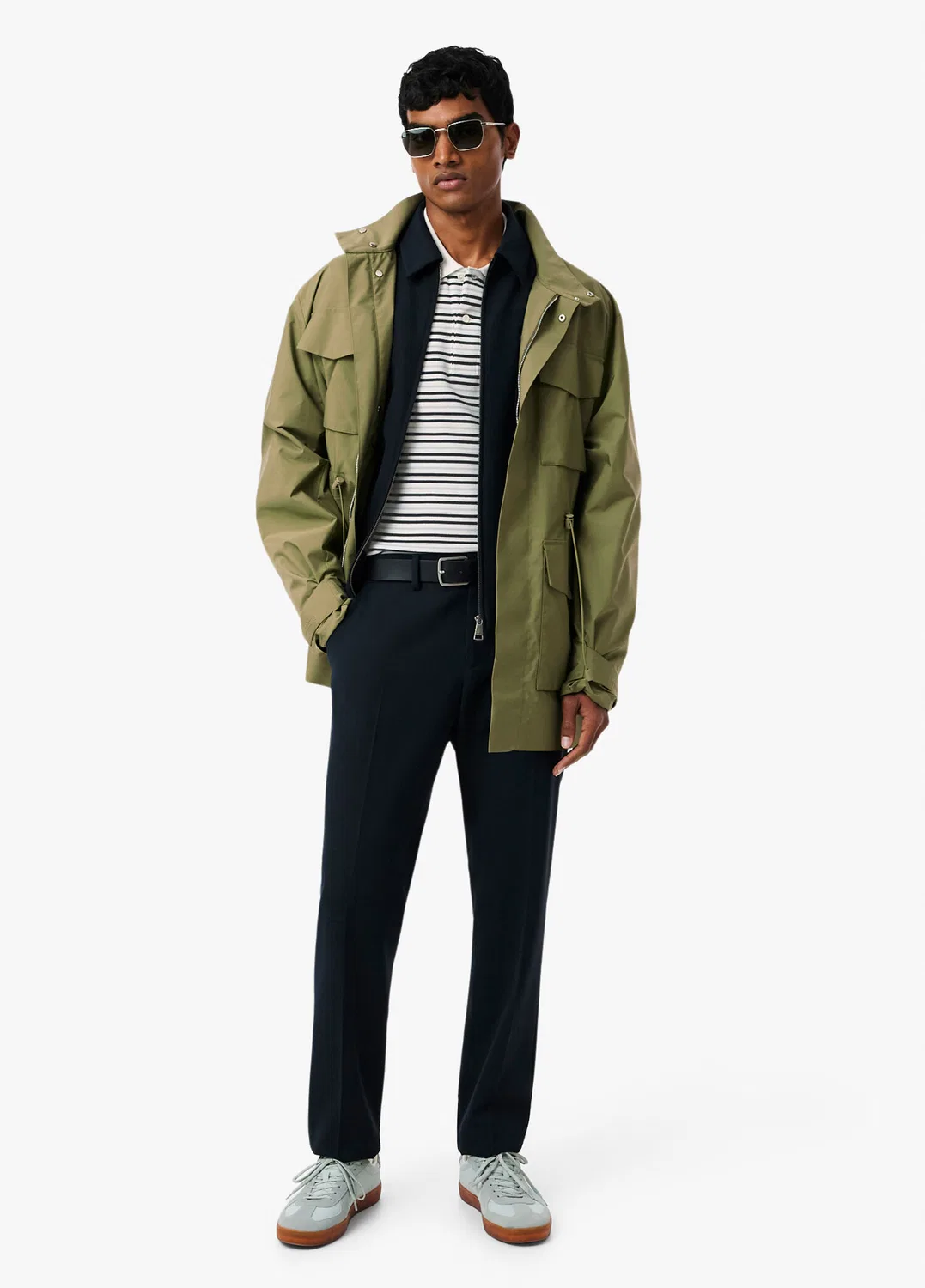 Футболка поло Classic Fit Lacoste, серый — фото 4
