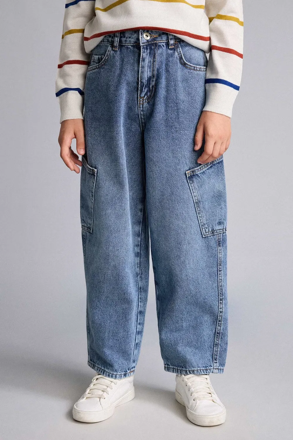 Джинсы прямые для мальчика Denim Defacto, синий — фото 3